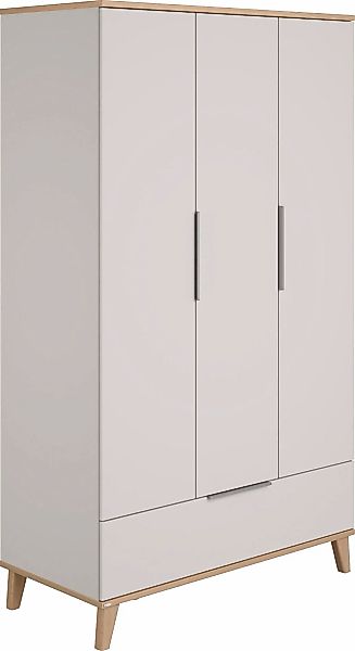 PAIDI Kleiderschrank "FIENE in Grau, 3 Türen und 1 Schublade mit Soft-Close günstig online kaufen