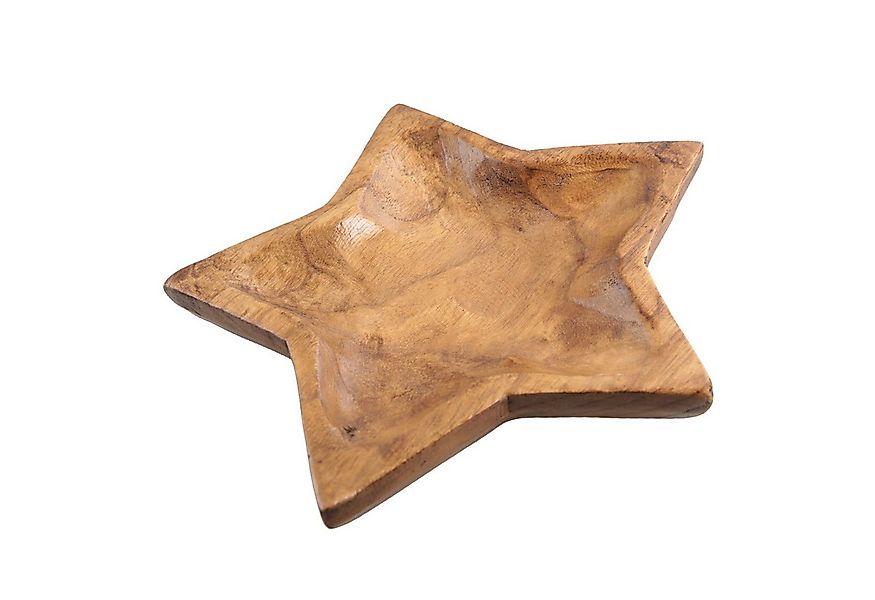 Logbuch-Verlag Dekofigur Dekoschale Stern aus Paulownia-Holz – rustikale We günstig online kaufen