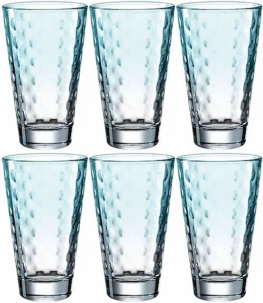 LEONARDO Longdrinkglas »OPTIC«, (Set, 6 tlg.), 300 ml, 6-teilig günstig online kaufen