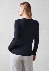 Cecil Strickpullover mit abgerundetem V-Ausschnitt günstig online kaufen