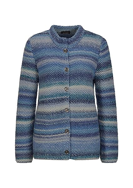GOLDNER Strickjacke "Kurzgröße Multicolor Woll-Jacke mit Stehkragen" Multic günstig online kaufen