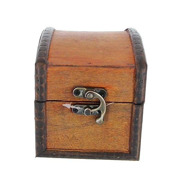 MICA Aufbewahrungsbox Truhe - S - rotbraun - aus Holz - ca. 9 x 11 x 10 cm günstig online kaufen