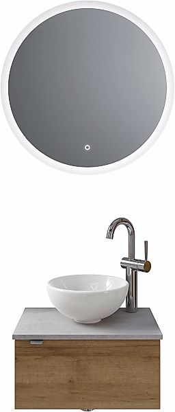 Saphir Badmöbel-Set "Serie 6915" 4 Stk. tlg. Gäste-Bad, mit LED-Spiegel und günstig online kaufen