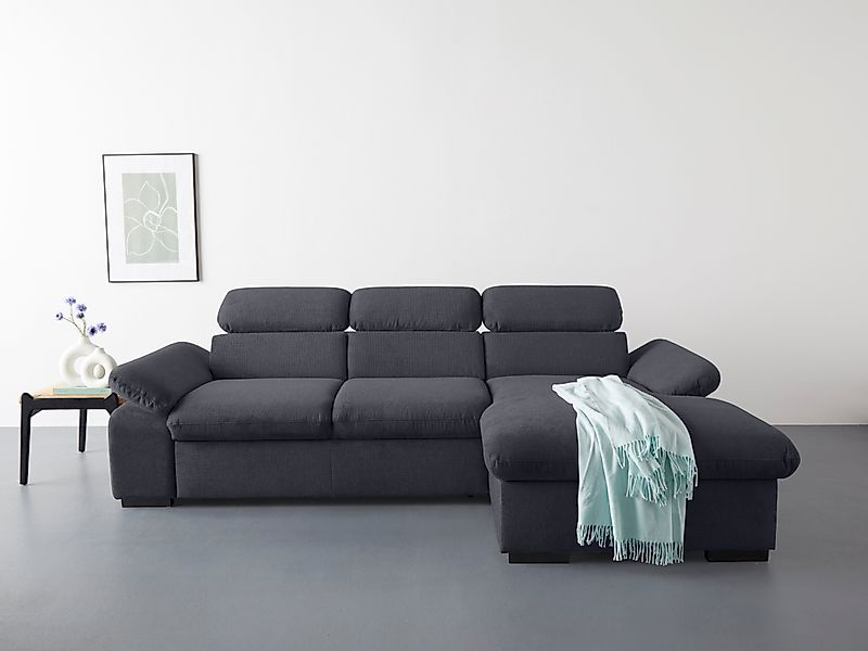 COTTA Ecksofa "Lola L-Form mit Kopfteilfunktion & Hocker", (Set, mit Hocker günstig online kaufen