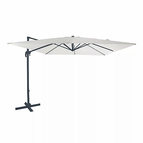 AXI Ampelschirm 300 cm x 300 cm Beige mit Handöffner günstig online kaufen