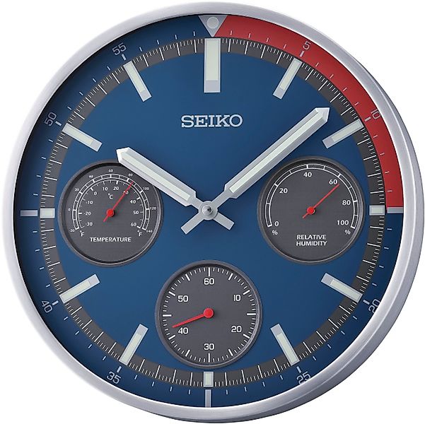 Seiko Wanduhr (Quarzuhr,Leuchtzeiger,Wohnzimmer,Esszimmer,Küche,Arbeitszimm günstig online kaufen