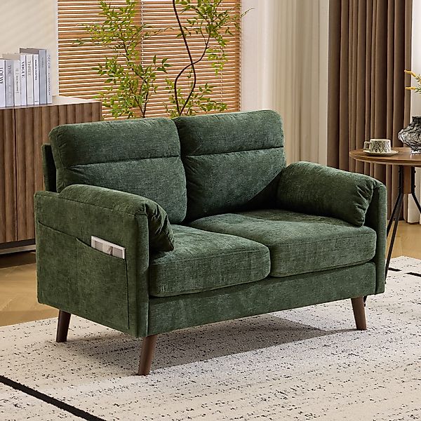VINGLI 2-Sitzer Sofa klein, Kleine Stoffcouch günstig online kaufen