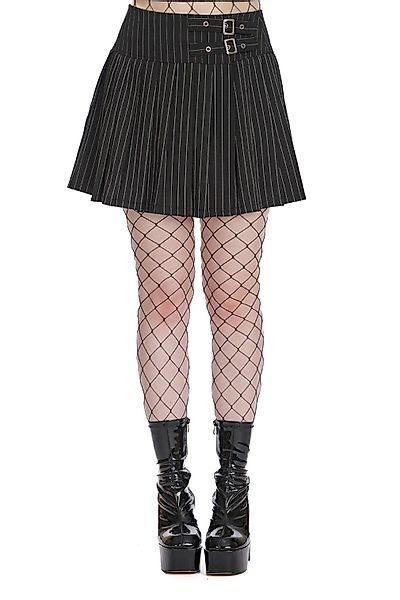 Banned A-Linien-Rock Black Core Pinstripe Mini günstig online kaufen