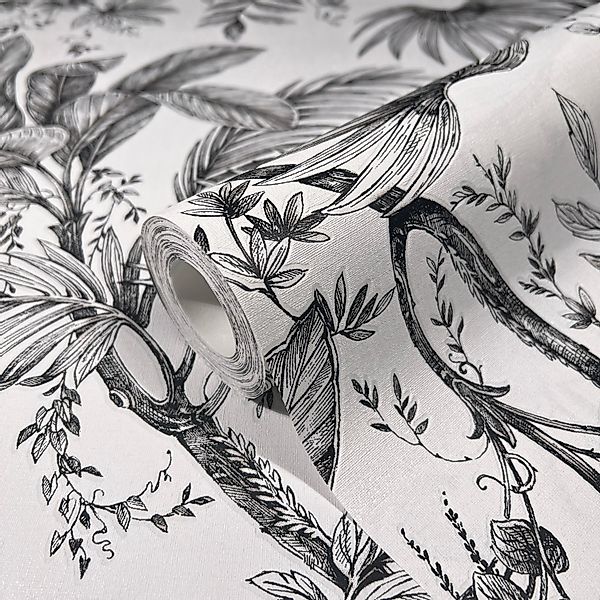 Marburg Vliestapete Floral Modern Grün-Grau FSC® günstig online kaufen