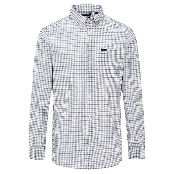 FaÇonnable Sportswear Cont Bd Melange Multi Gingham Shirt 2XL Blue / Grey günstig online kaufen