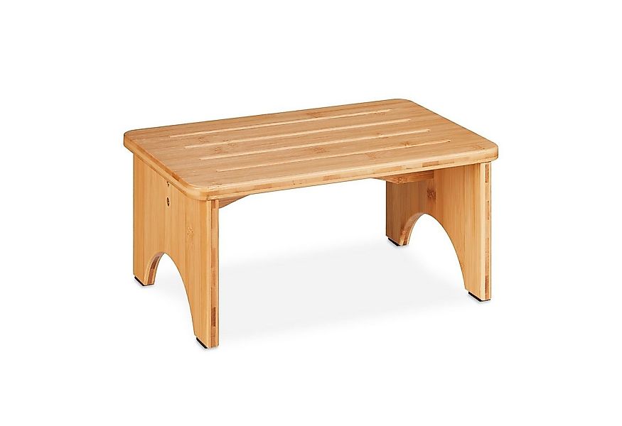 relaxdays Fußhocker Fußbank Bambus günstig online kaufen