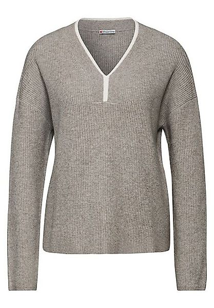 STREET ONE Strickpullover – Pullover mit V-Ausschnitt günstig online kaufen