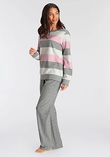 Vivance Dreams Pyjama 2-teilig, 2 tlg. aus weichem Frottée und mit Colorblo günstig online kaufen