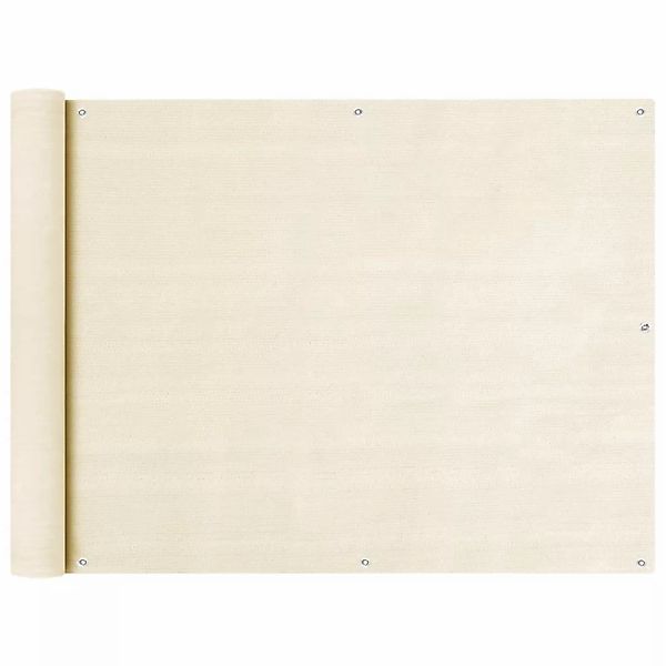 Balkon Sichtschutz Creme 90x600 Cm Hdpe günstig online kaufen