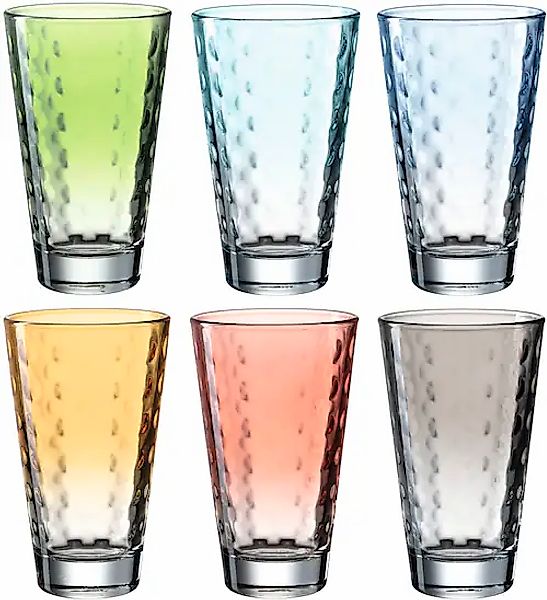 LEONARDO Gläser-Set »OPTIC«, (Set, 6 tlg.), 300 ml, 6-teilig günstig online kaufen