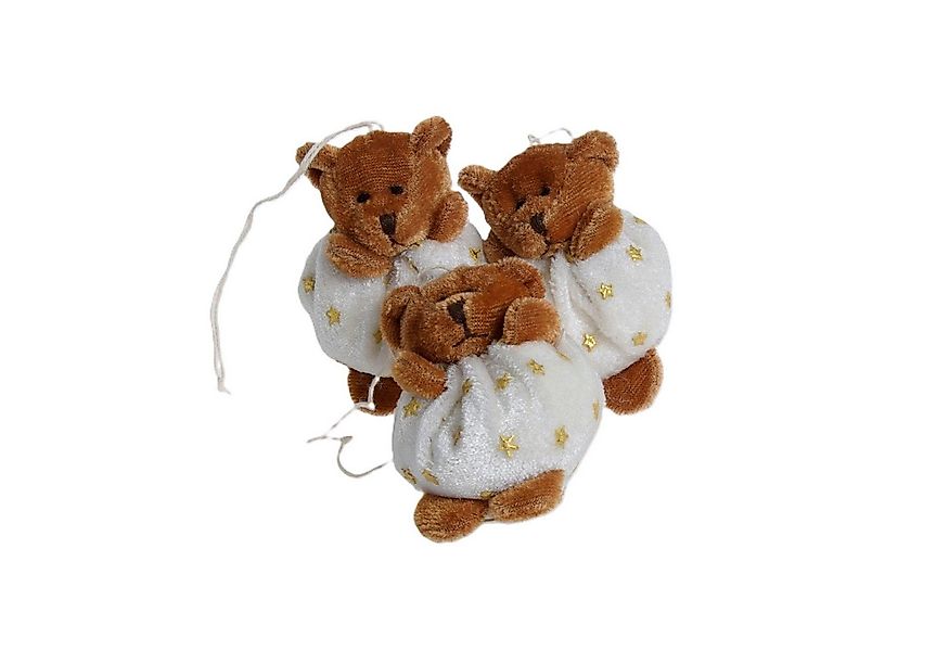 Deko AS Weihnachtsfigur Weihnachtsdeko "Bären" – Braun-Weiß – 7 cm – 3er-Se günstig online kaufen