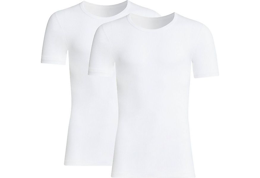 conta T-Shirt Herren-Unterhemd, 1/2-Arm 2er-Pack Doppelripp Uni günstig online kaufen