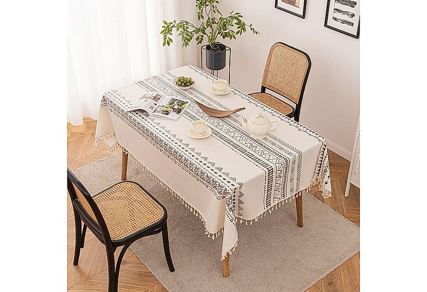 BTTO Gartentischdecke Boho Tischdecke Vintage wasserdicht & ölbeständig mit günstig online kaufen