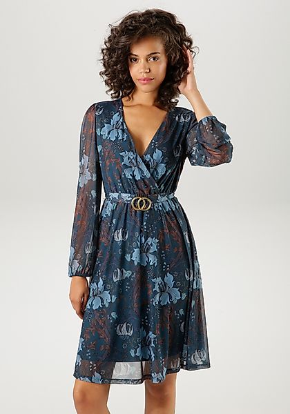 Aniston CASUAL Blusenkleid mit dekorativer Brosche günstig online kaufen
