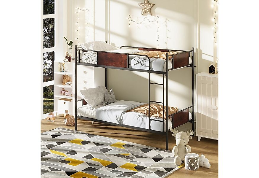 COSTWAY Etagenbett, umbaubares Doppelstockbett, mit Leiter, 90x190cm günstig online kaufen