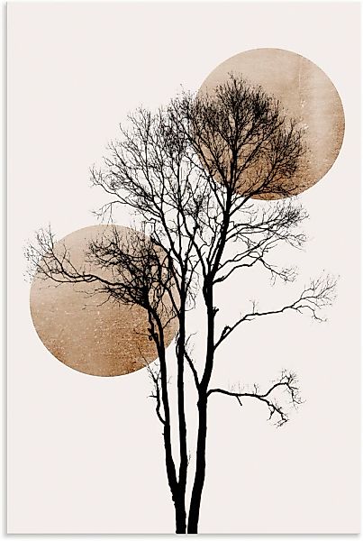 Artland Wandbild »Sonne und Mond versteckt« Baumbilder 1 Stk. tlg. als Alub günstig online kaufen