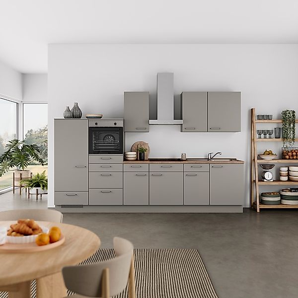 nobilia® Küchenzeile »"Laser I", Ausrichtung wählbar, Breite 330 cm« vormon günstig online kaufen