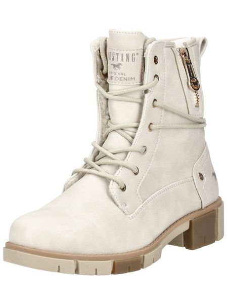 Mustang Shoes Schnürstiefelette "Mustang Shoes Stiefelette Lederimitat" günstig online kaufen