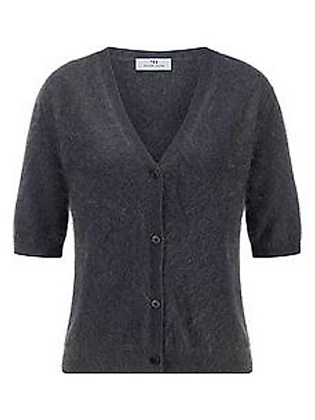 Strickjacke V-Ausschnitt Peter Hahn grau günstig online kaufen