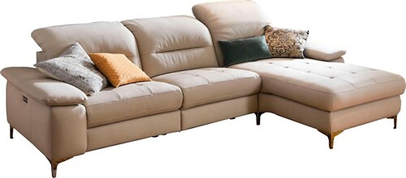 Home affaire Ecksofa »Basel L-Form« mit vollmotorischer Relaxfunktion und m günstig online kaufen
