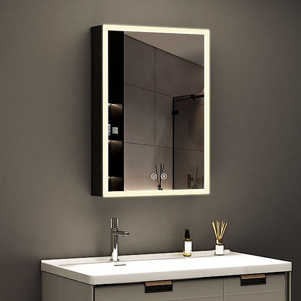 WDWRITTI Spiegelschrank klein 40x60cm Bad mit günstig online kaufen
