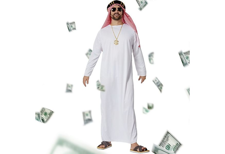 dressforfun Kostüm Herrenkostüm, Weißes Gewand mit passendem Kopftuch und K günstig online kaufen