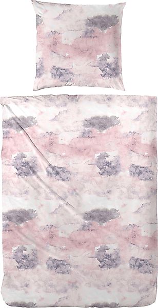 Primera Bettwäsche "Spot" 2 Stk. mit pastelligem Marmoreffekt günstig online kaufen