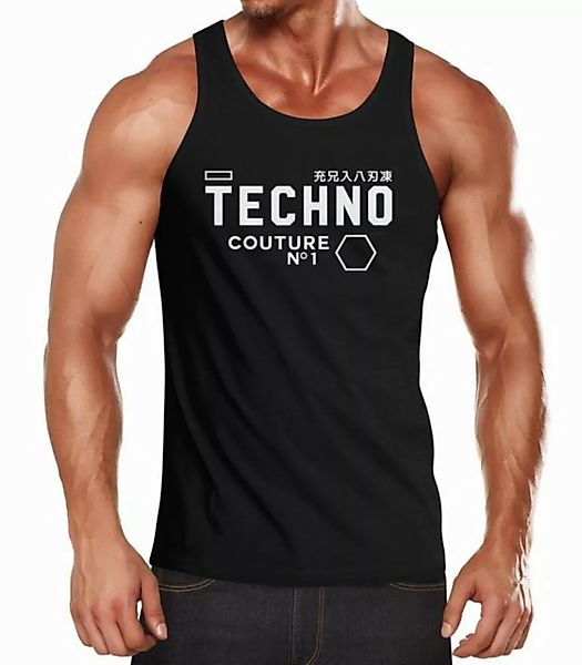 Neverless Tanktop Techno Tank-Top Herren Muskelshirt Muscle Shirt Neverless günstig online kaufen