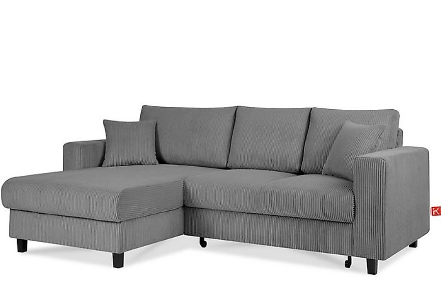 KONSIMO® Ecksofa Links Ecksofa EGRET, mit Schlaffunktion/Bettfunktion und B günstig online kaufen