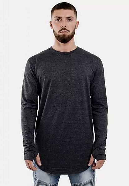 Blackskies T-Shirt Round Langarm Longshirt T-Shirt Charcoal Small günstig online kaufen