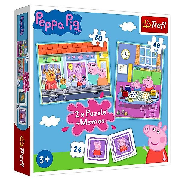 Peppa Pig Puzzle Memo und Puzzle Box Peppa Wutz Peppa Pig Memo Spiel und 2 günstig online kaufen