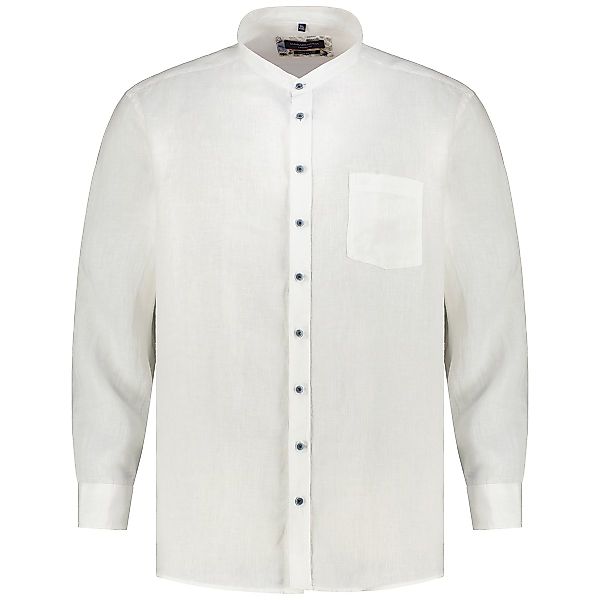 CASA MODA Freizeithemd aus Leinen, Short Style Farbe weiß Größe: 7XL günstig online kaufen
