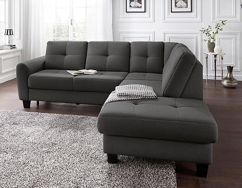 sit&more Ecksofa Varese L-Form, mit Federkern, günstig online kaufen