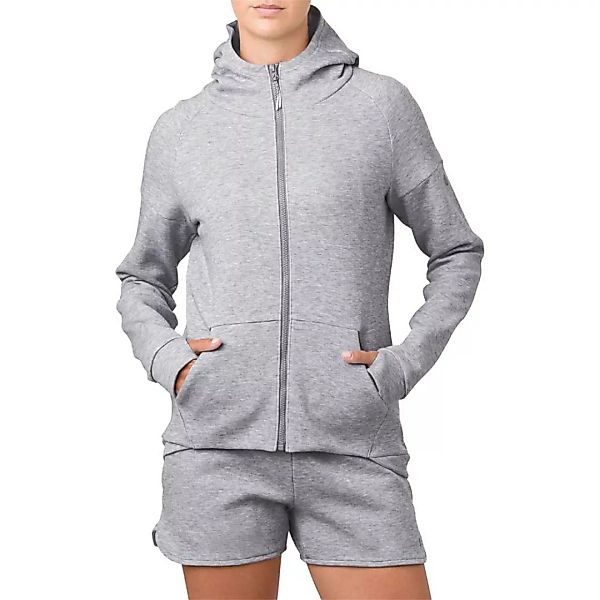 Asics Sweatshirt Mit Reißverschluss XS Stone Grey Heather günstig online kaufen