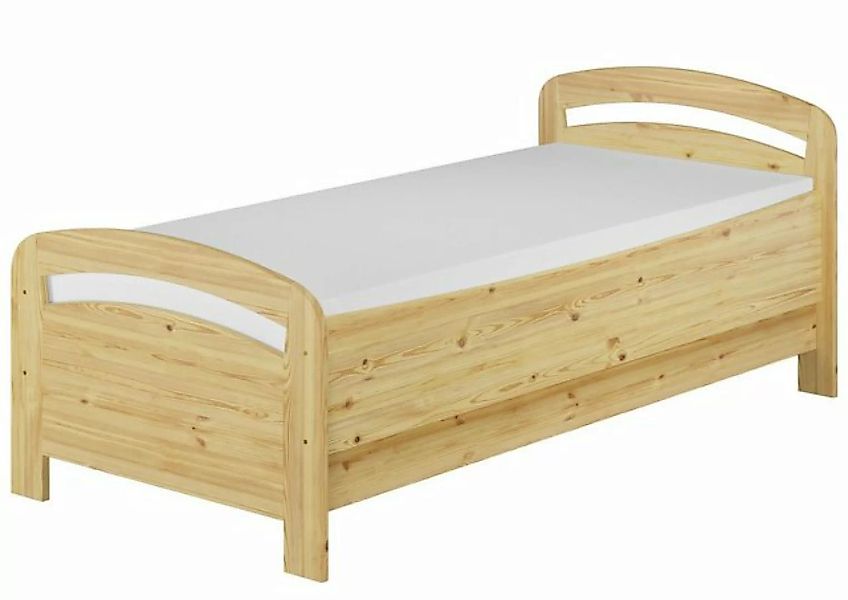 Erst-Holz® Seniorenbett 90x200 Kiefer massiv mit Rollrost u. Matratze natur günstig online kaufen
