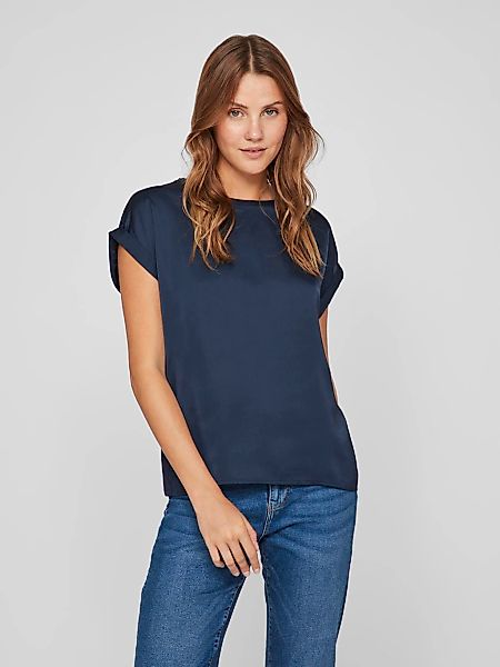 Vila T-Shirt VIELLETTE S/S SATIN TOP/SU - NOOS günstig online kaufen