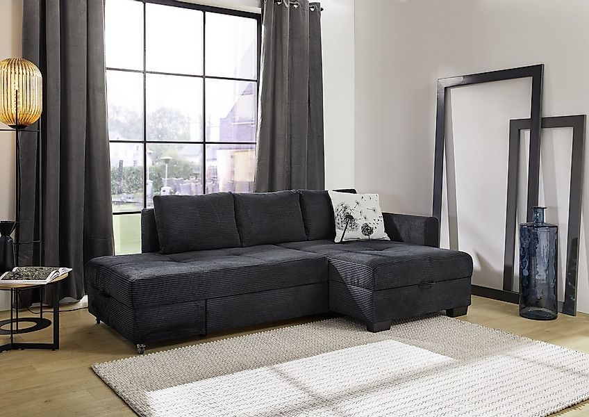 Jockenhöfer Gruppe Ecksofa Fantasy L-Form, B: 247 cm, Dreh-Schwenk-Ottomane günstig online kaufen