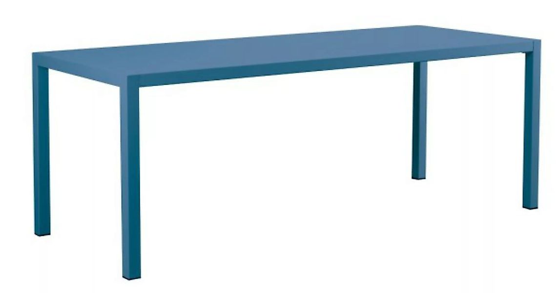 Großer Esstisch Quatris 200x80x75 cm blau günstig online kaufen