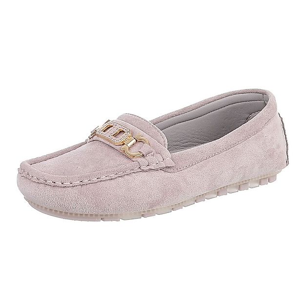 Ital-Design Eleganter Mokassin für Damen mit Verschluss-Details Slipper (91 günstig online kaufen