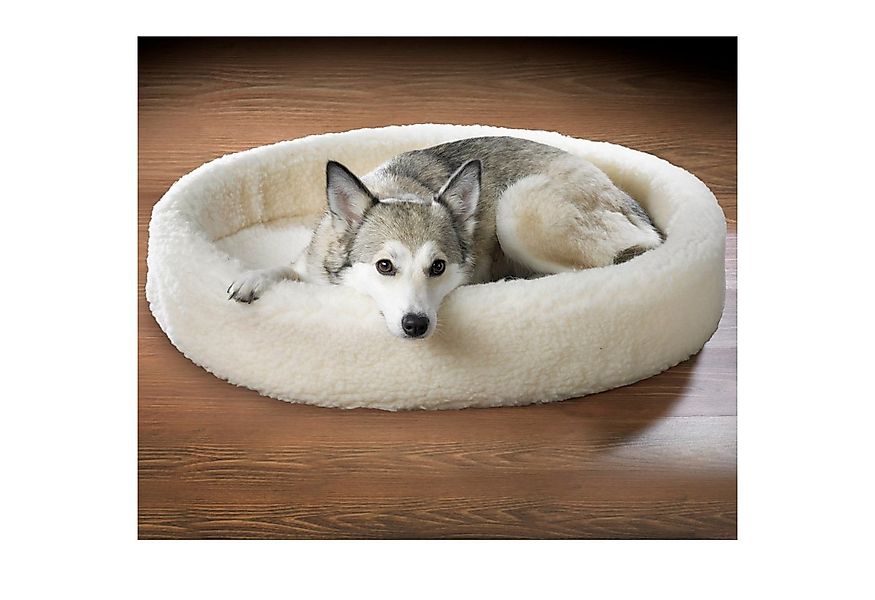 K. & N. Schurwolle Hundekorb Schurwoll-Haustierkuhle – Natürliches Hundekör günstig online kaufen