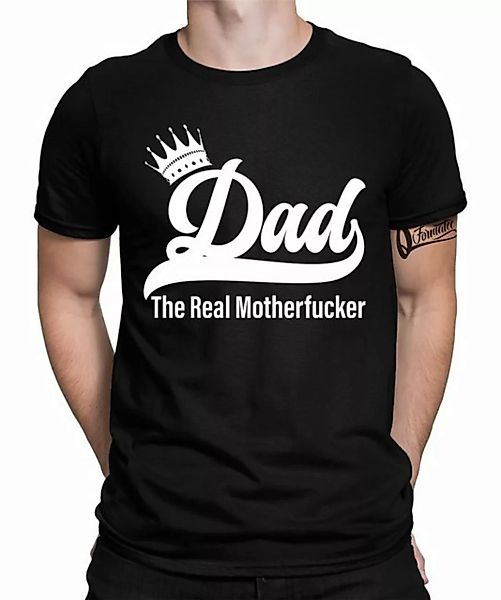 Quattro Formatee Kurzarmshirt Dad The Real Motherfucker - Papa Vatertag Vat günstig online kaufen