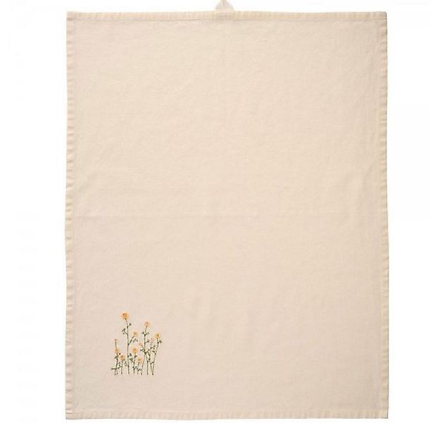 Ib Laursen Geschirrtuch Ib Laursen Geschirrtuch Flora mit gelben Butterblum günstig online kaufen