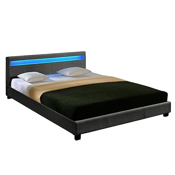 Corium Polsterbett, »Skagen« LED Doppelbett 140x200cm günstig online kaufen