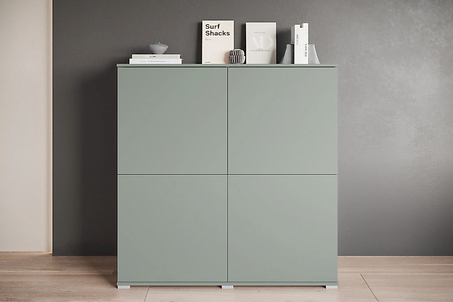 INOSIGN Highboard "Kenia, moderne grifflose Hochkommode mit 4 Türen, Breite günstig online kaufen
