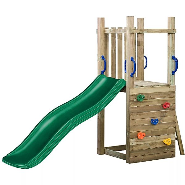 SwingKing Spielturm Irma mit Rutsche Grün 70 cm x 160 cm x 175 cm günstig online kaufen